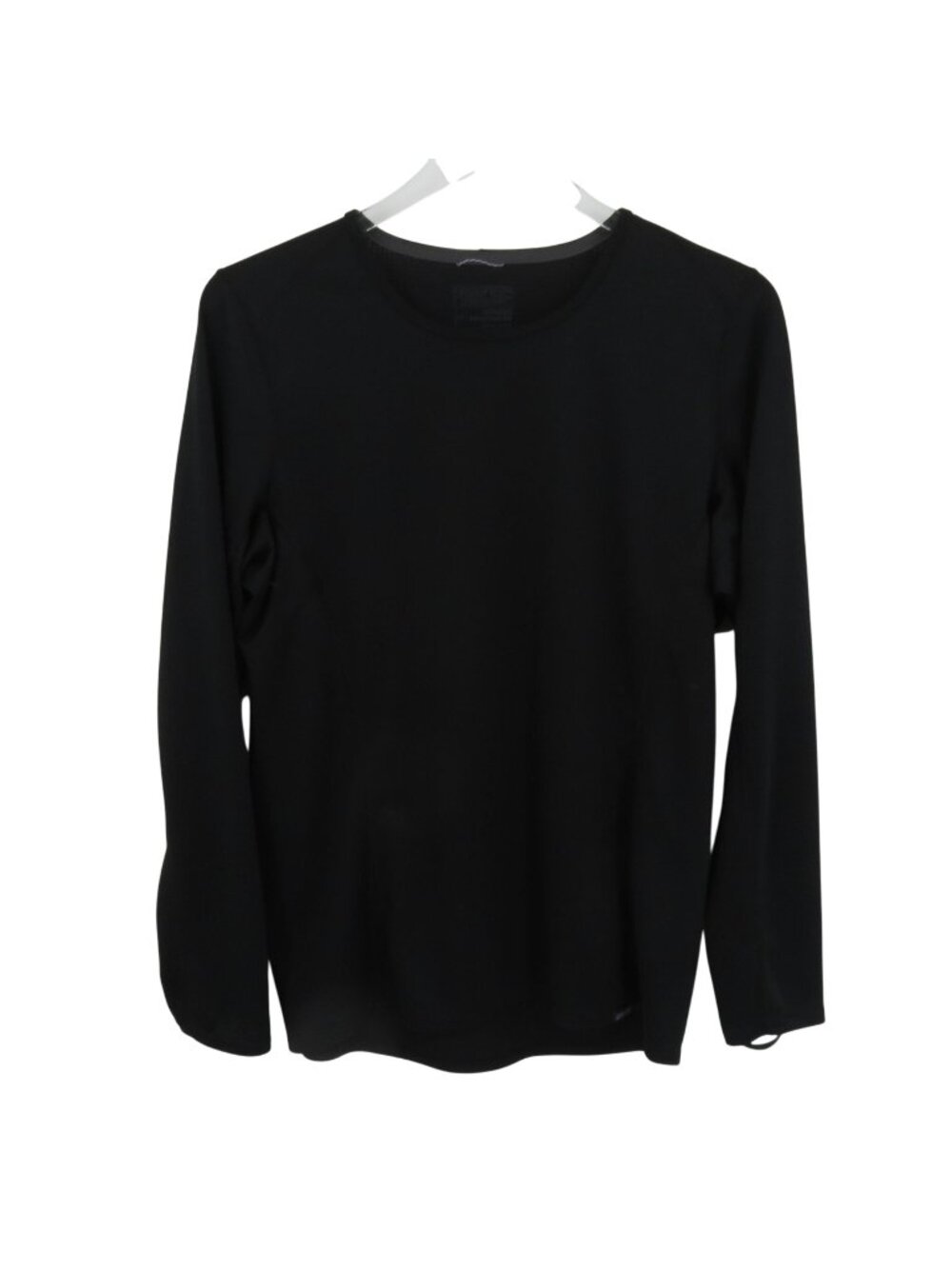 Patagonia Women Large Capilene Baselayer Midweight Solid Black Long Sleeve Shirt